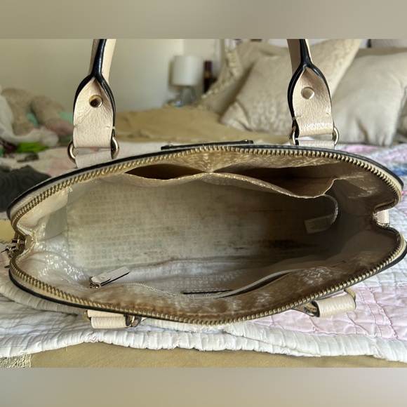 Kate Spade Satchel || White & Tan || Used - Picture 3 of 5